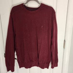 Nautica Burgundy Crewneck Sweater